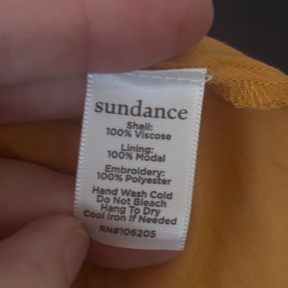 Sundance Golden Hopes Tunic embroidered bird top. - Picture 8 of 10